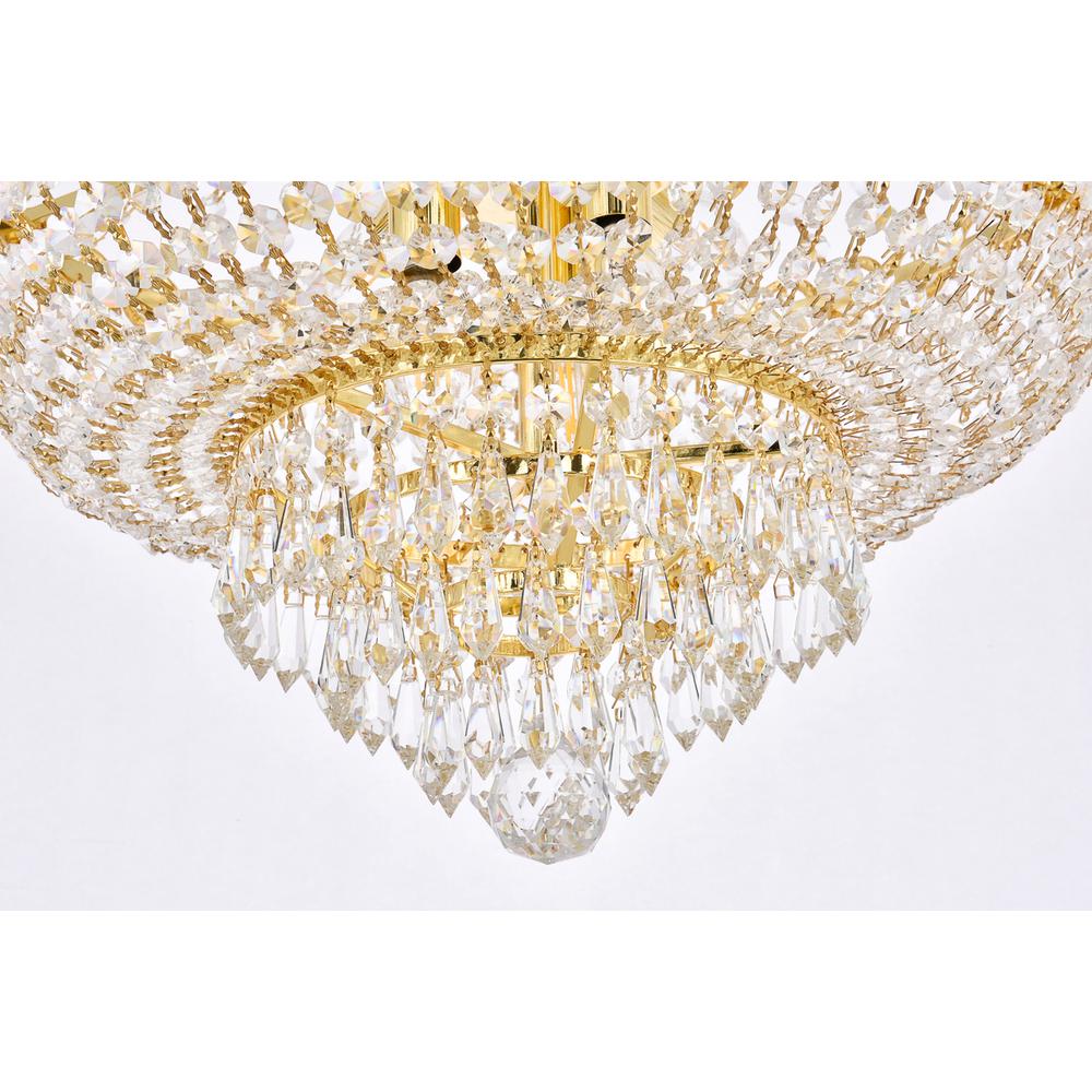 Century 12 light Gold Chandelier Clear Royal Cut Crystal. Picture 3