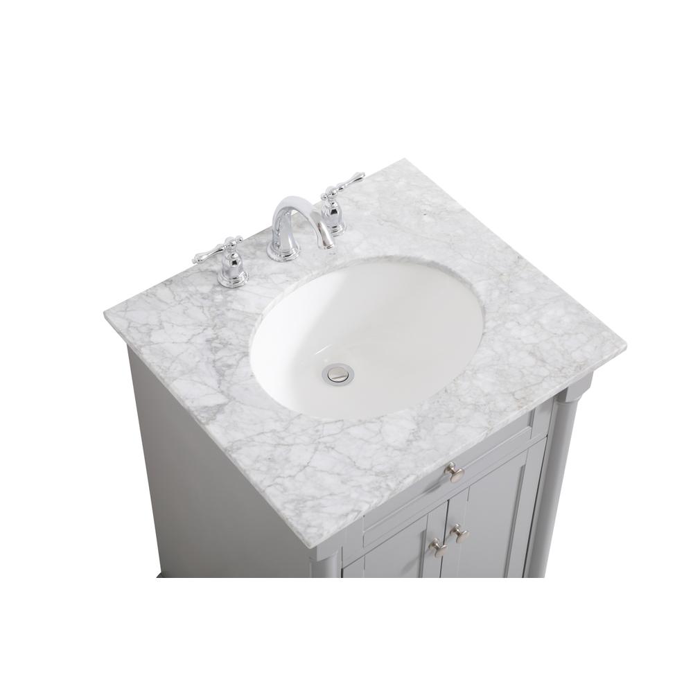 24 inch Single bathroom vanity in  Grey. Picture 10