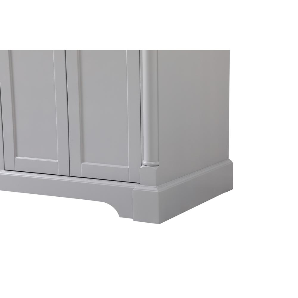 60 inch double bathroom vanity in Grey. Picture 13