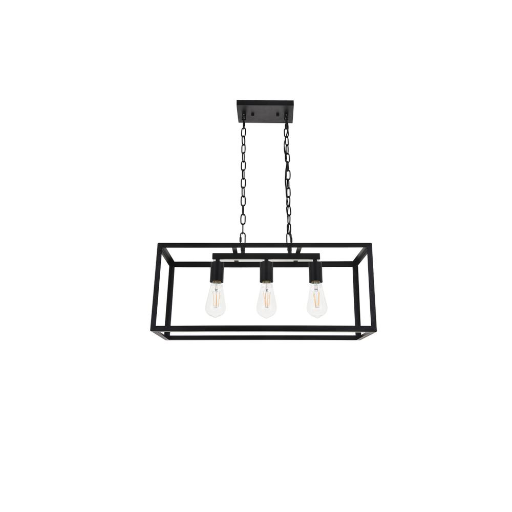 Resolute 3 light black Pendant. Picture 4