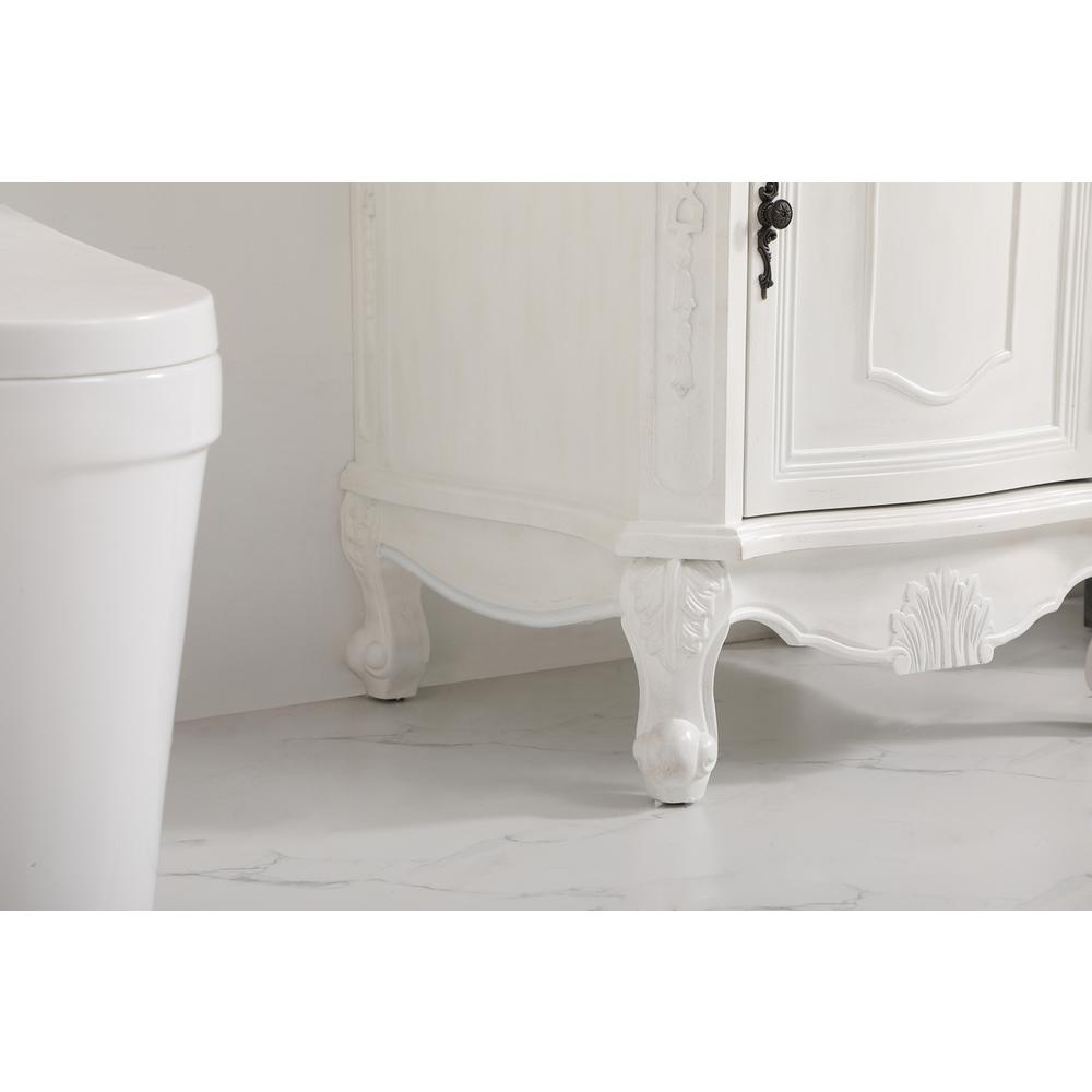 24 inch Single Bathroom vanity in antique white. Picture 6