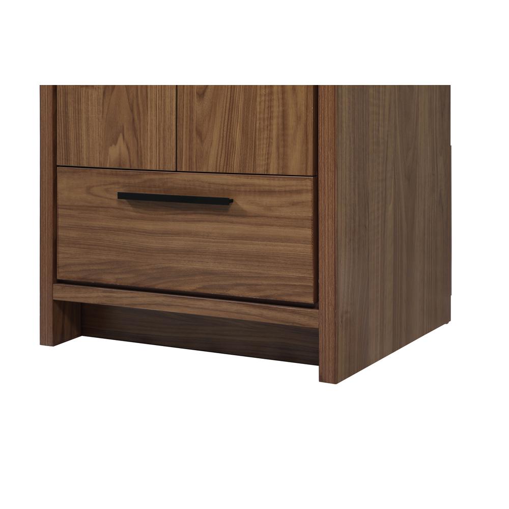 24 inch Single bathroom vanity in walnut brown. Picture 13