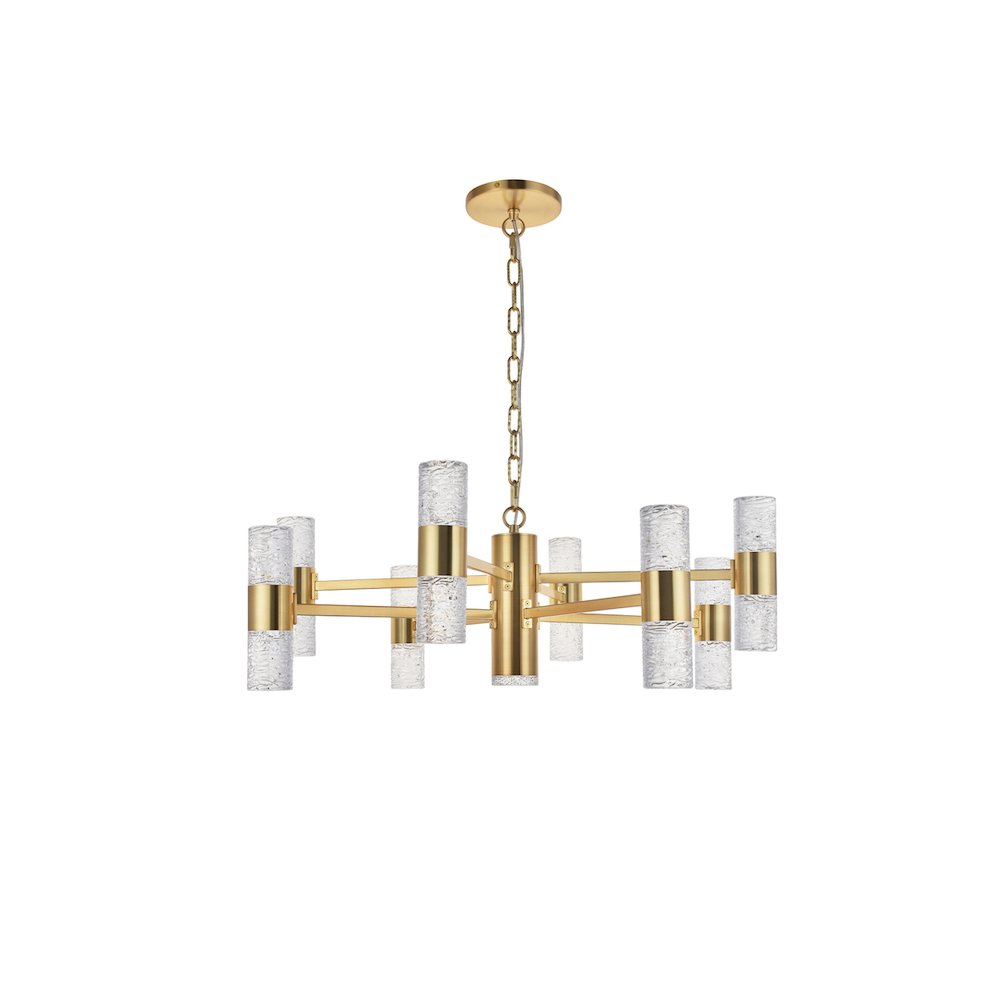 Vega 17 Light Gold Led Pendant. Picture 3