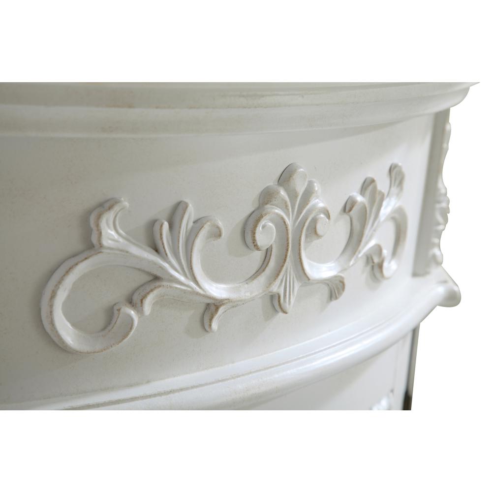 24 inch Single Bathroom vanity in Antique White. Picture 8