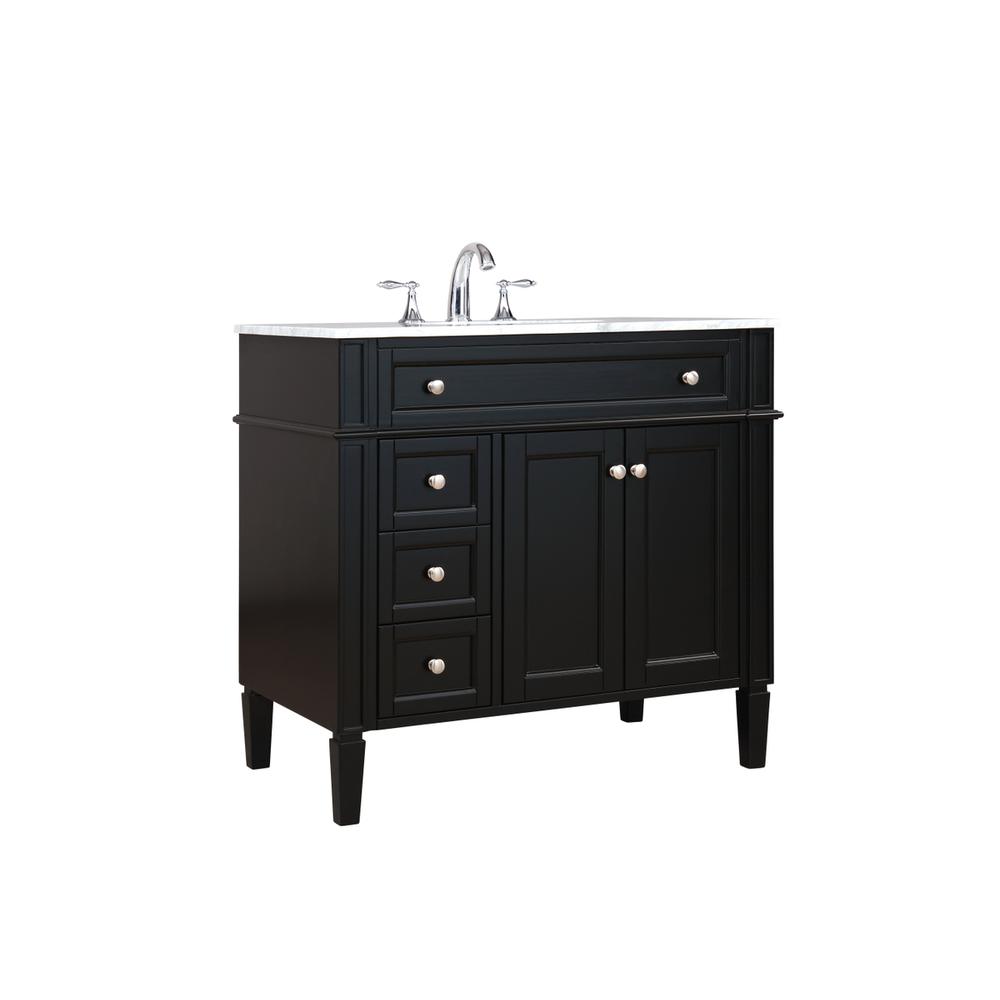 36 inch Single bathroom vanity in Black. Picture 7