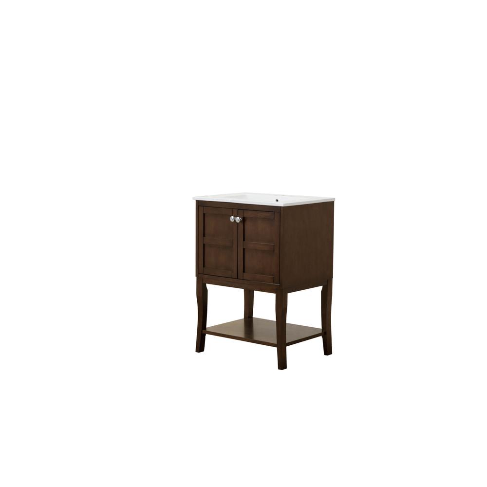 2 Doors Cabinet 24 In. X 18 In. X 34 In. In Antique Coffee. Picture 9