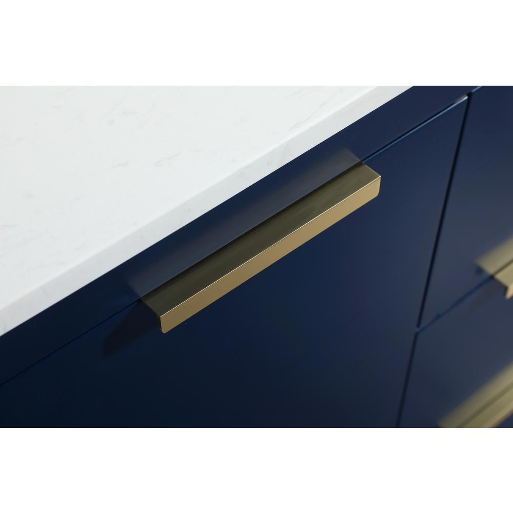 42 inch Single bathroom vanity in blue with backsplash. Picture 12
