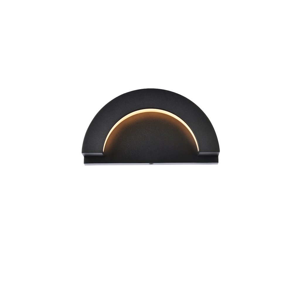 Raine Integrated Led Wall Sconce  In Black. Picture 1