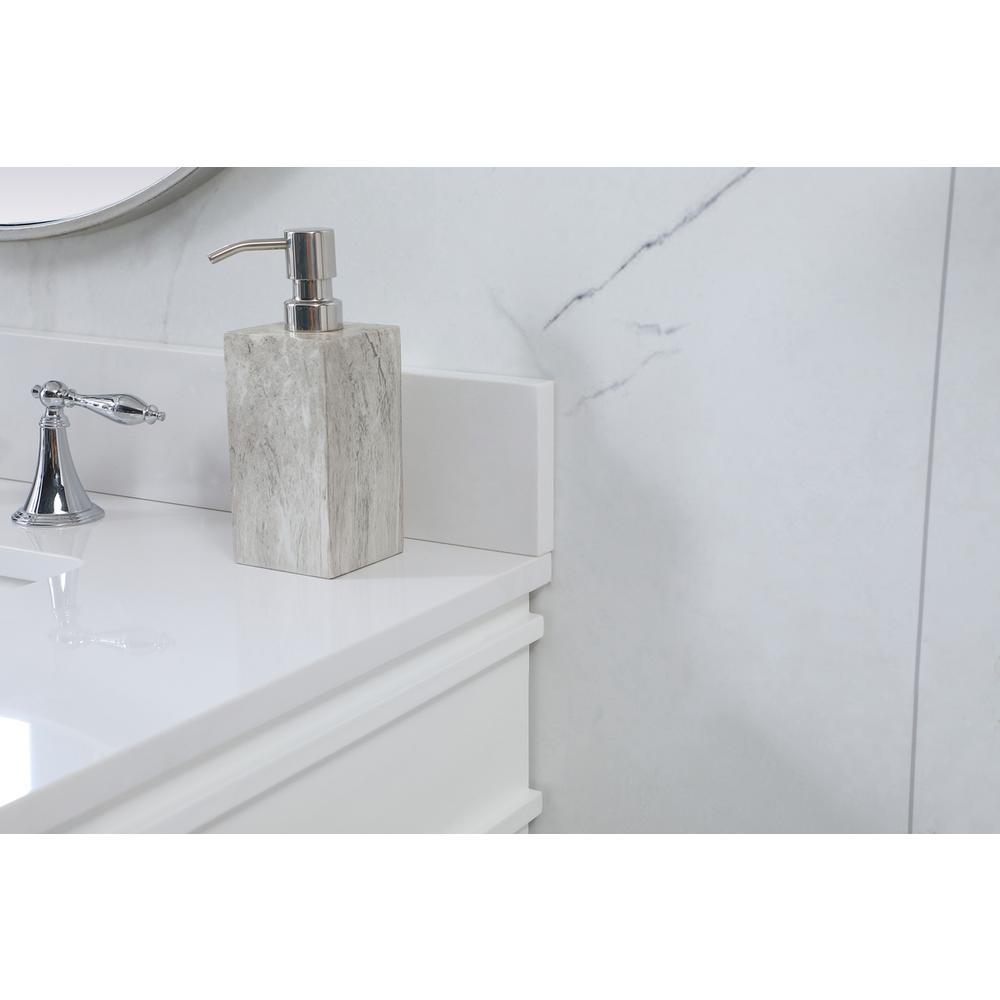 32 inch Single bathroom vanity in white with backsplash. Picture 5