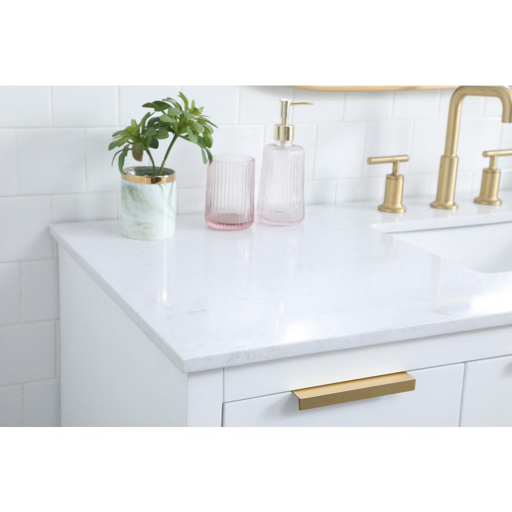 54 Inch SIngle Bathroom Vanity In White. Picture 5