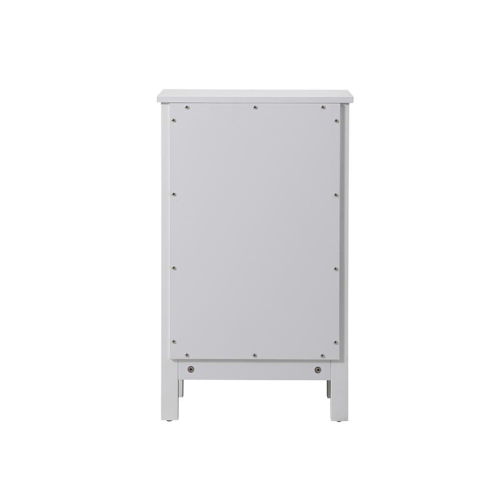 18 Inch Wide Bathroom Storage Freedstanding Cabinet In White. Picture 3