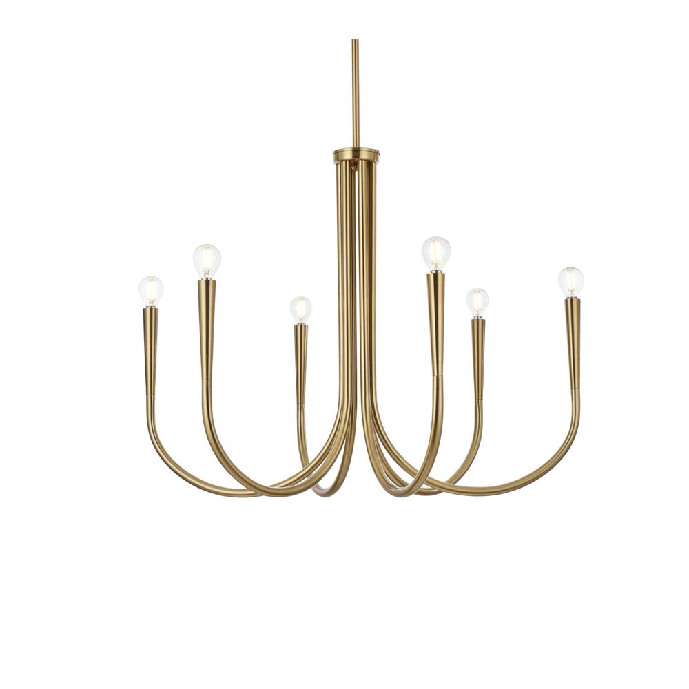 Layne 30 inch chandelier in Gold. Picture 2