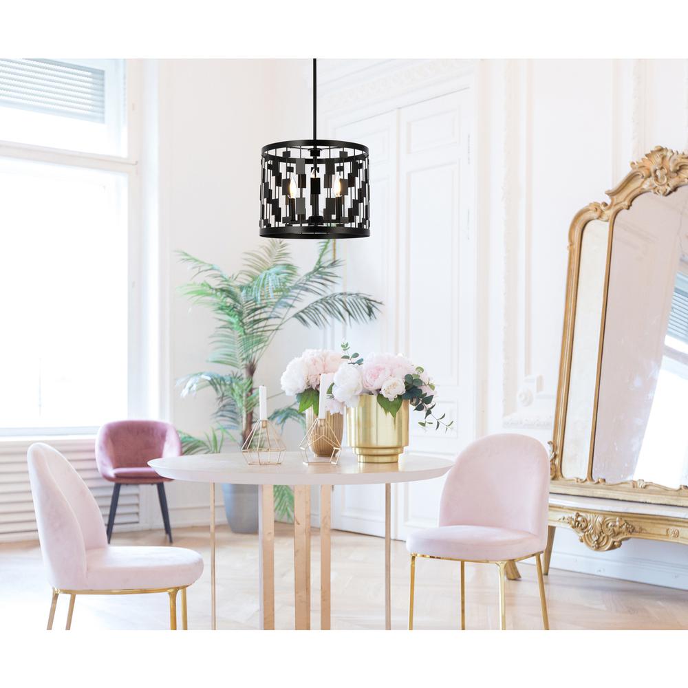 Levante 3 lights pendant in black. Picture 8