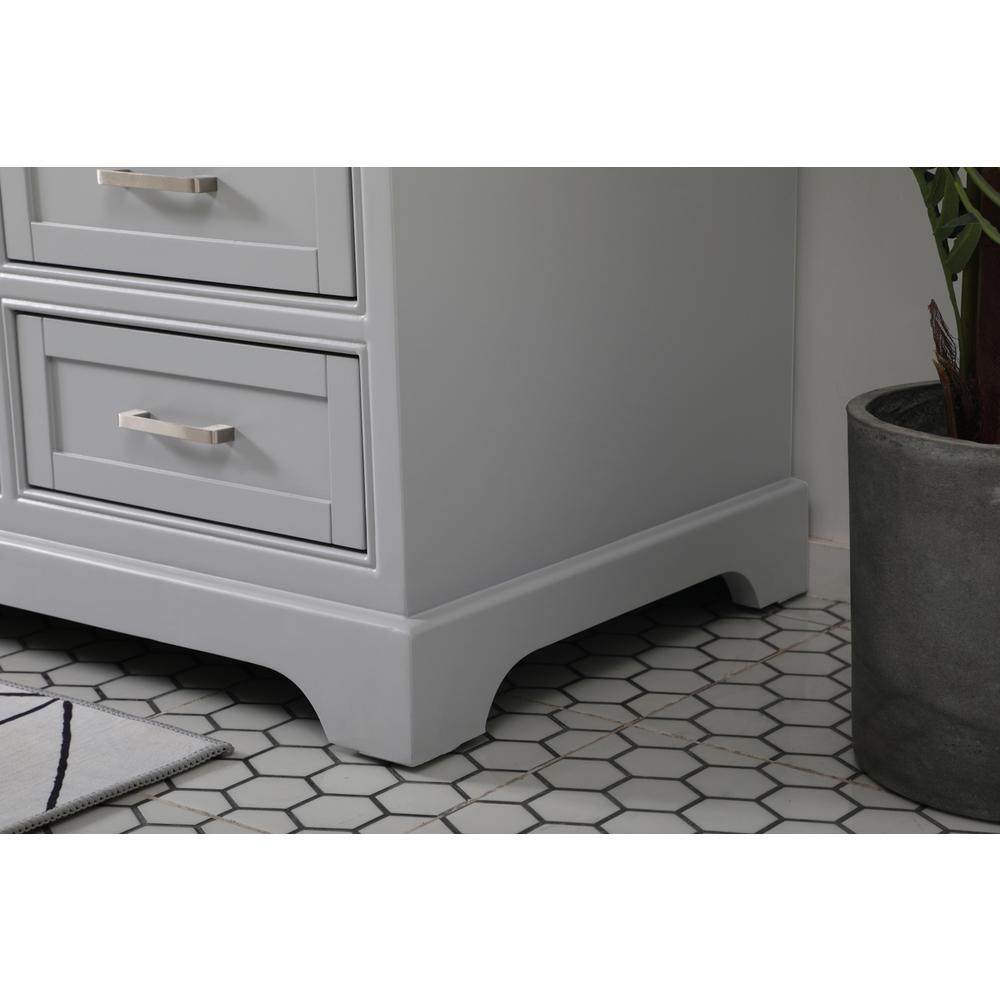 60 inch Single bathroom vanity in grey. Picture 6