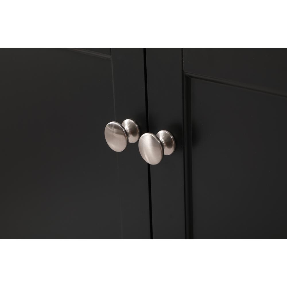 72 inch double bathroom vanity set in black. Picture 12