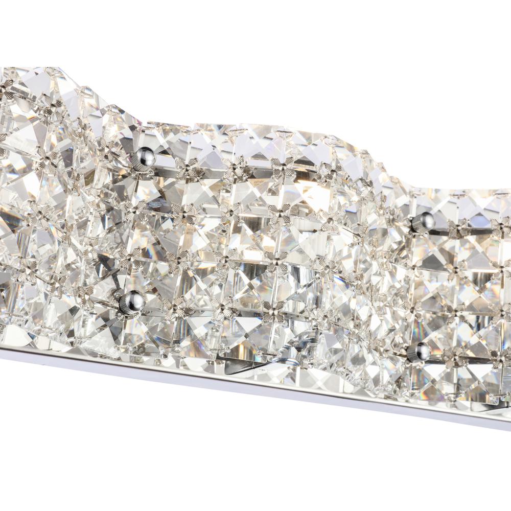 Ollie 4 light Chrome and Clear Crystals wall sconce. Picture 10