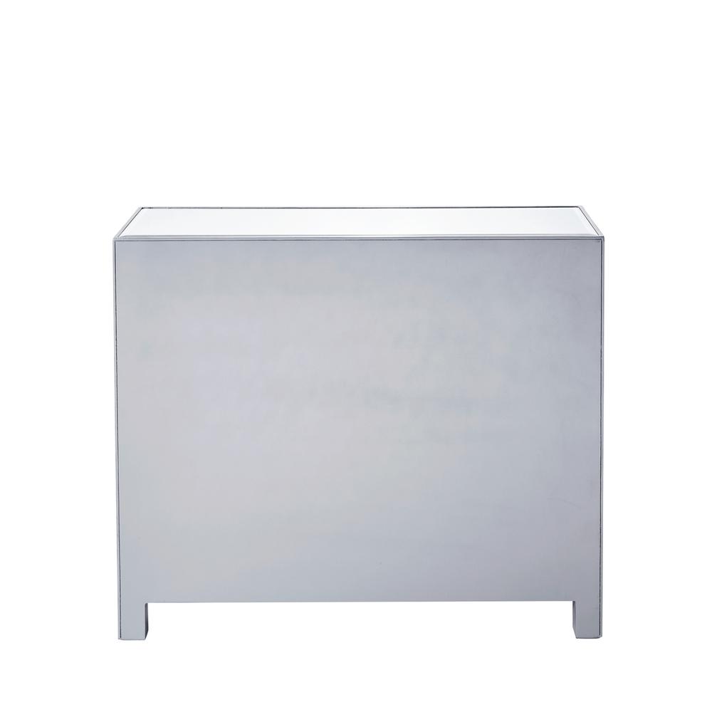 Nightstand 2 drawers 2 doors 38in. W x 12in. D x 32in. H in antique silver paint. Picture 3