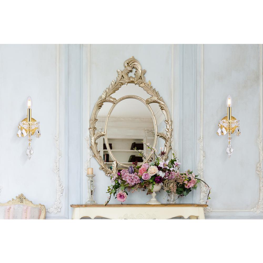 Maria Theresa 1 light Gold Wall Sconce Clear Royal Cut Crystal. Picture 7