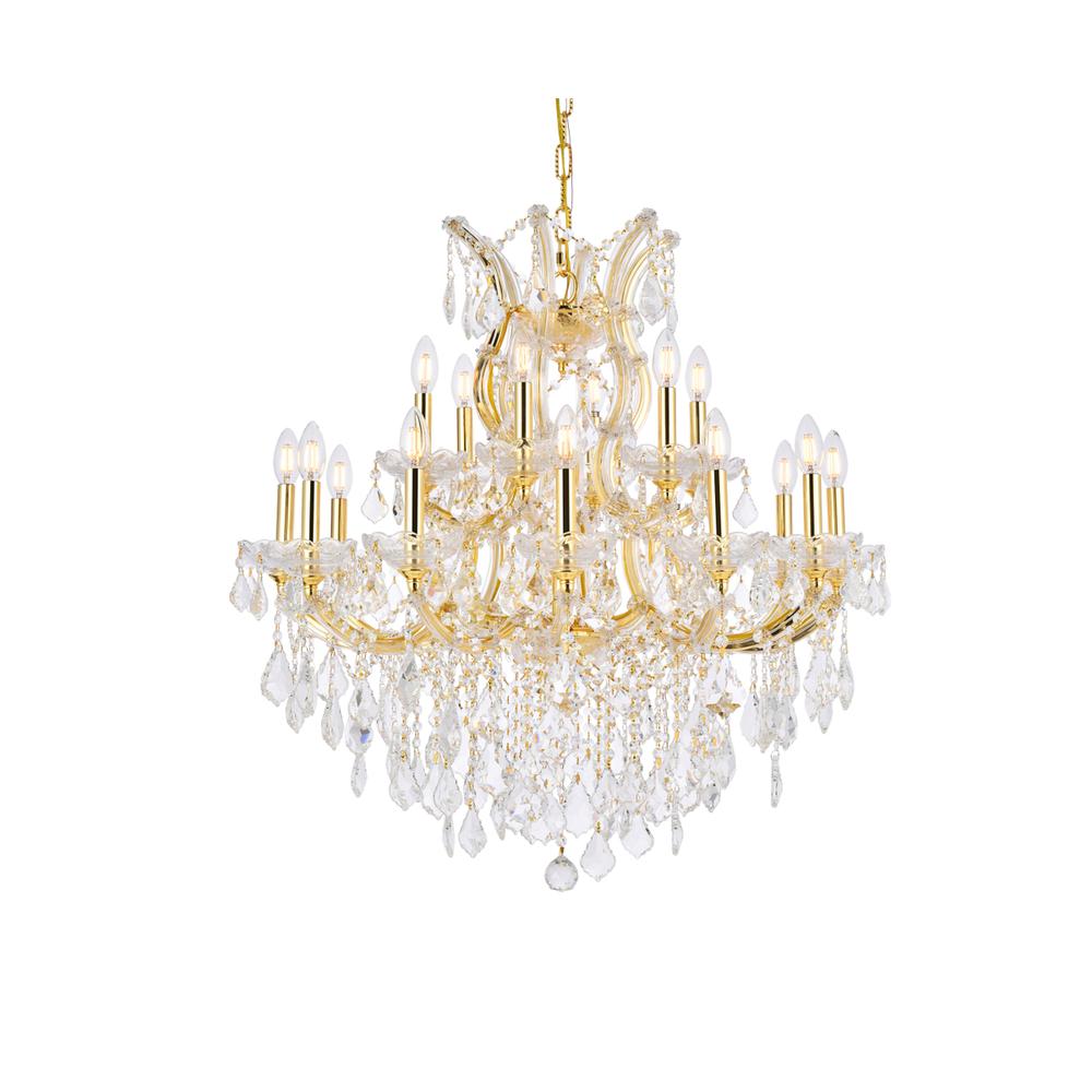 Maria Theresa 19 light Gold Chandelier Clear Royal Cut Crystal. Picture 2