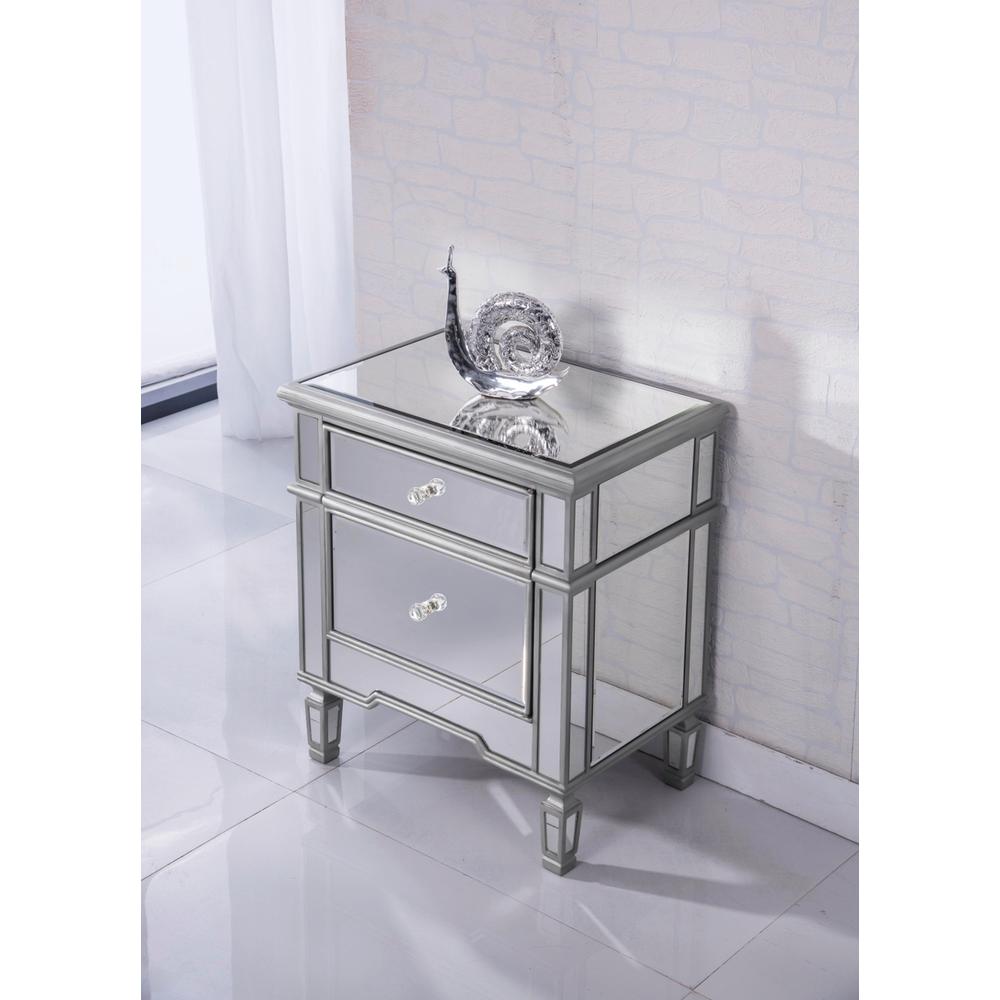 1 Door Cabinet 24 in. x 16 in. x 27 in. in silver paint. Picture 3