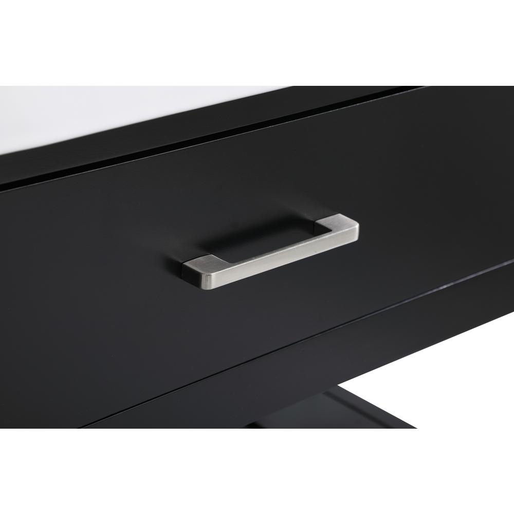 36 inch Single bathroom vanity in black with backsplash. Picture 12