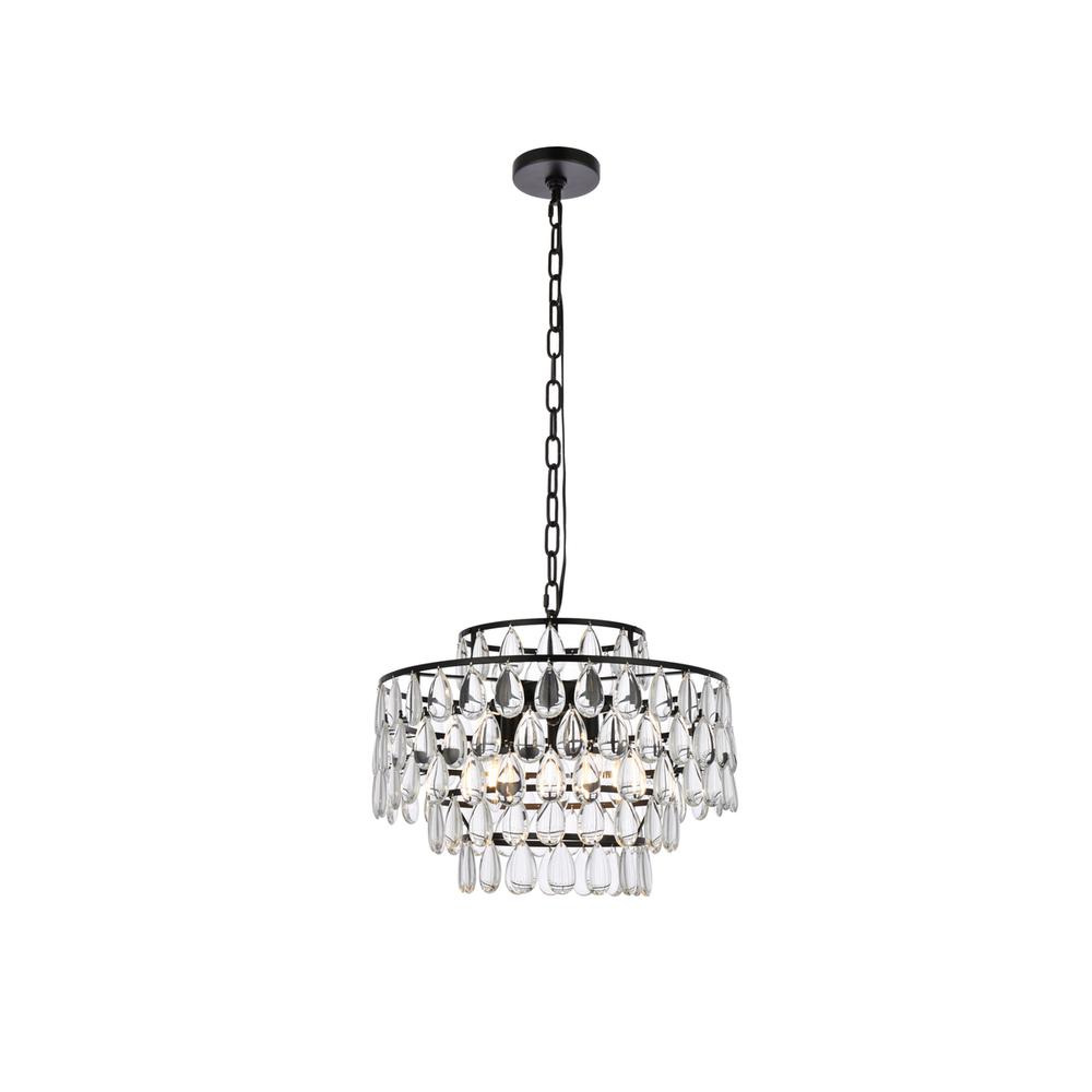 Mila 18 inch pendant in black. Picture 1