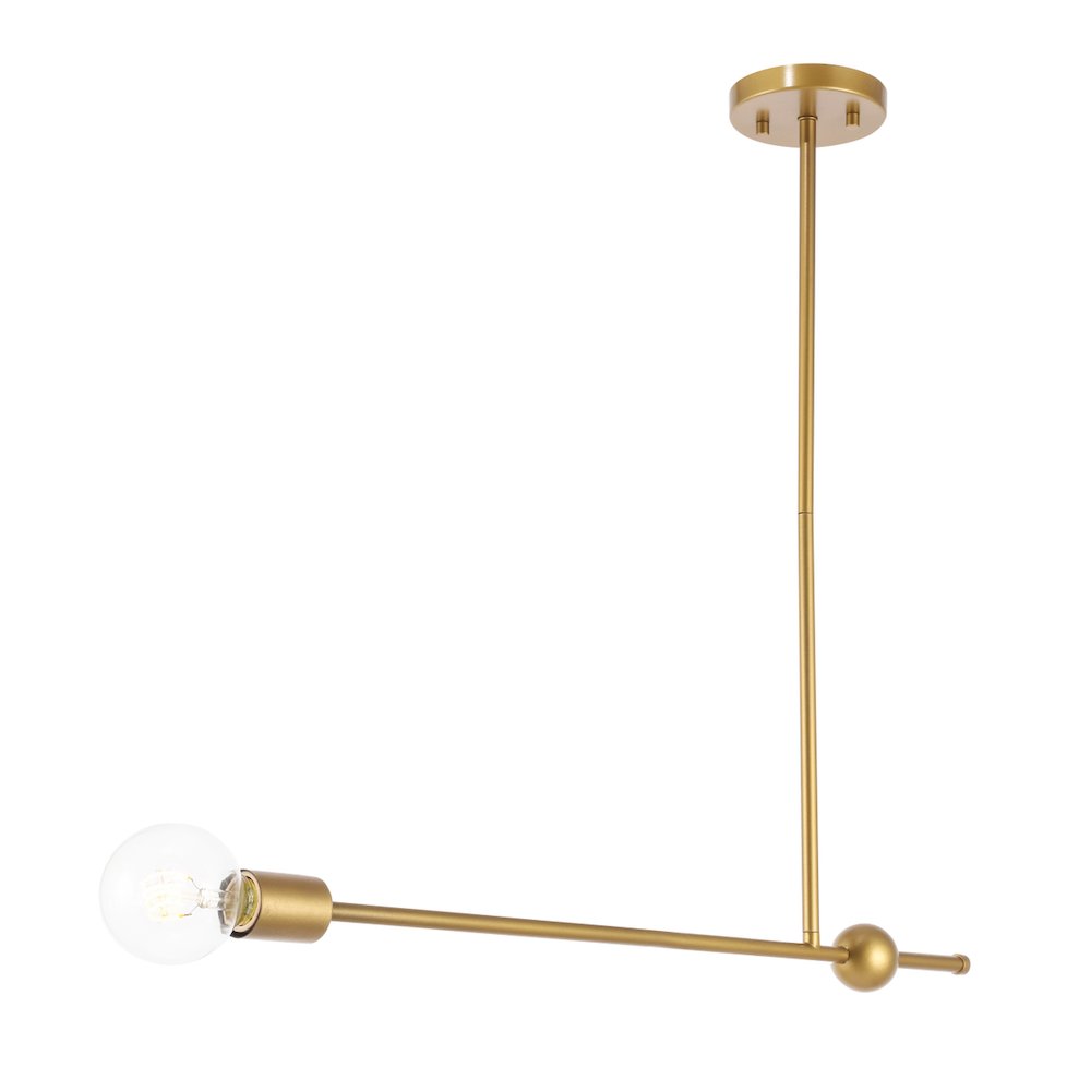 Brees 1 Light Brass Pendant. Picture 6