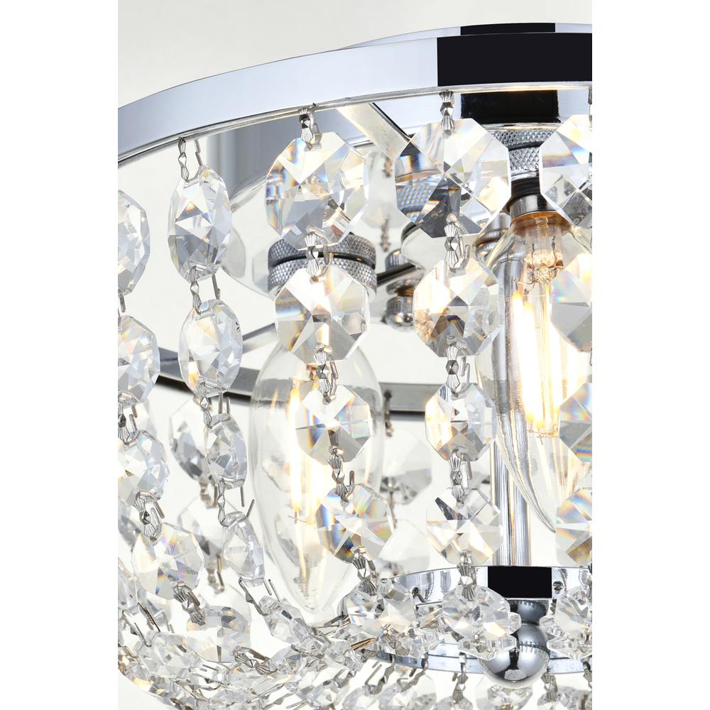Cora 10 inch flush mount in chrome. Picture 4