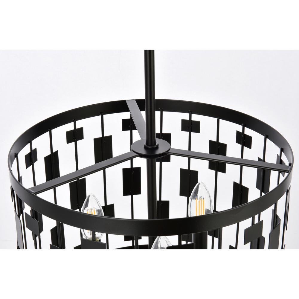 Levante 3 lights pendant in black. Picture 4