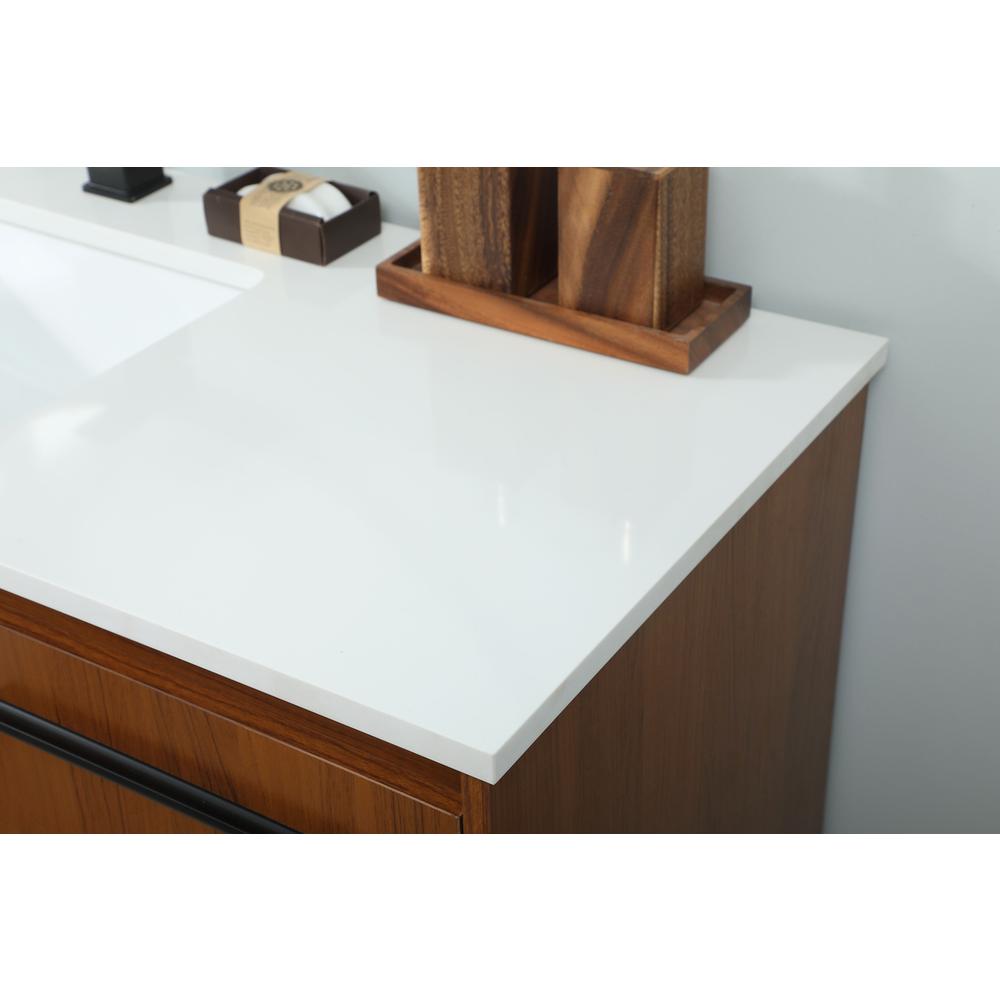 48 inch Single bathroom vanity in teak. Picture 5