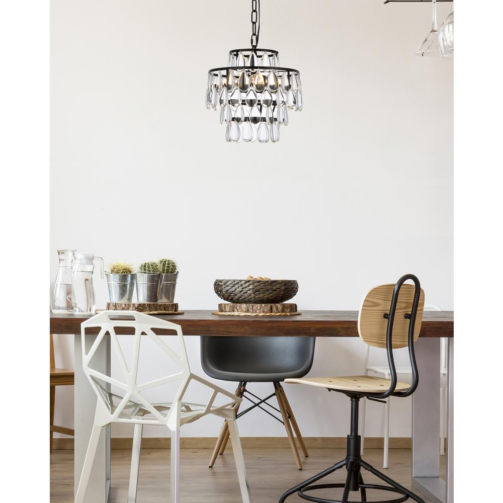 Mila 12 inch pendant in black. Picture 8