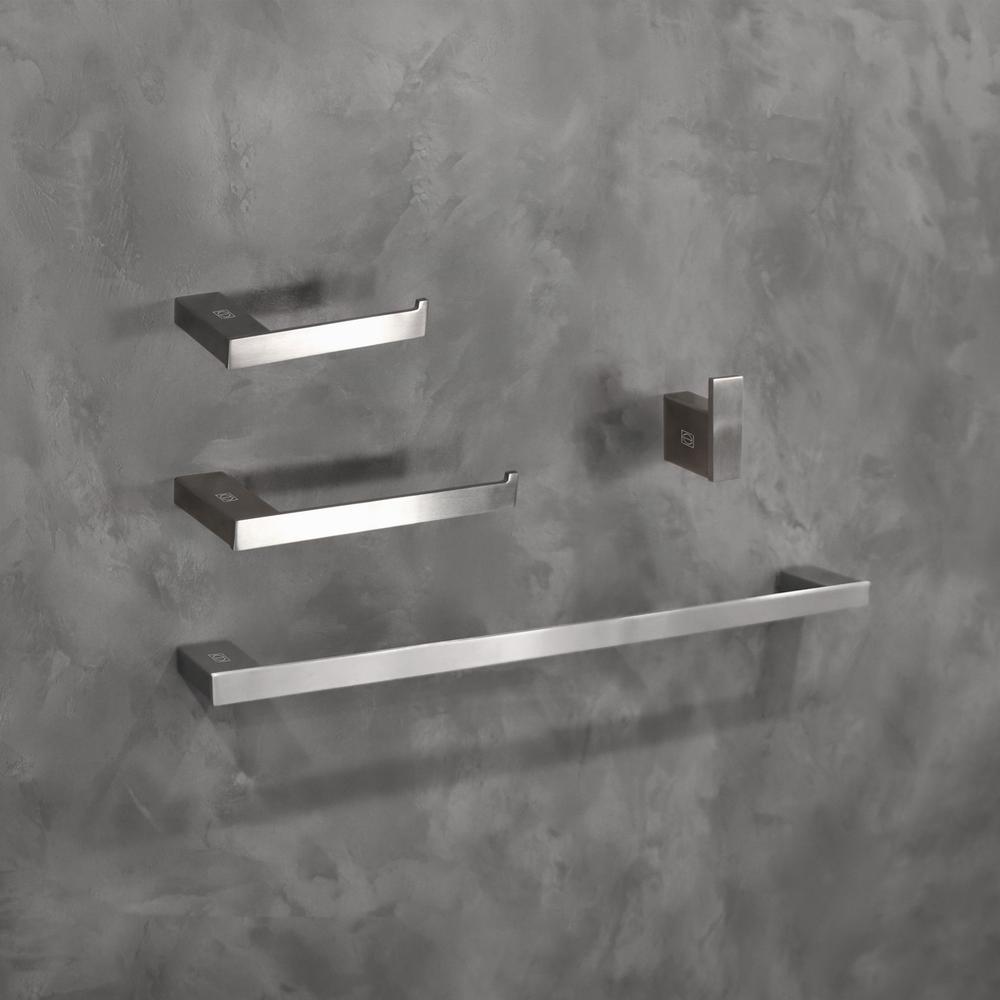 Sofia 4-Piece Bathroom Hardware Set in Brushed Nickel. Picture 2