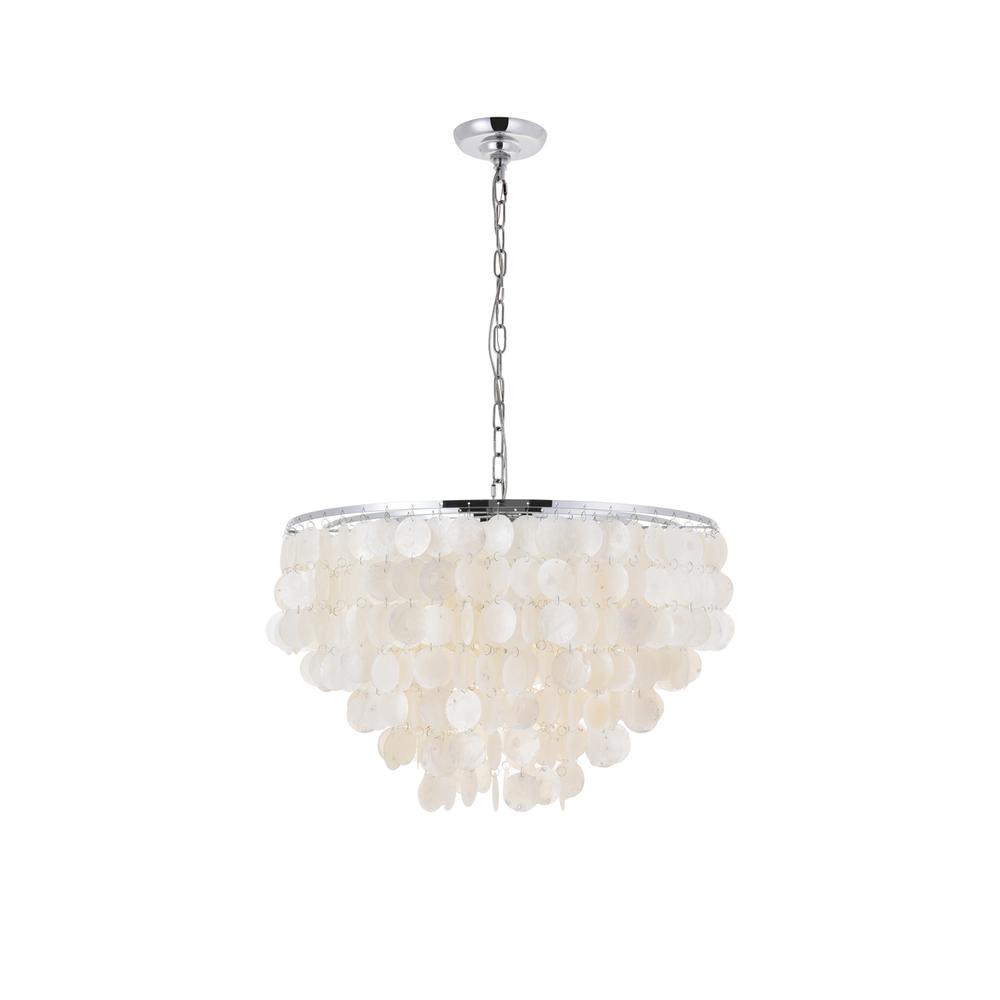 Selene 6 light Chrome Pendant. Picture 2