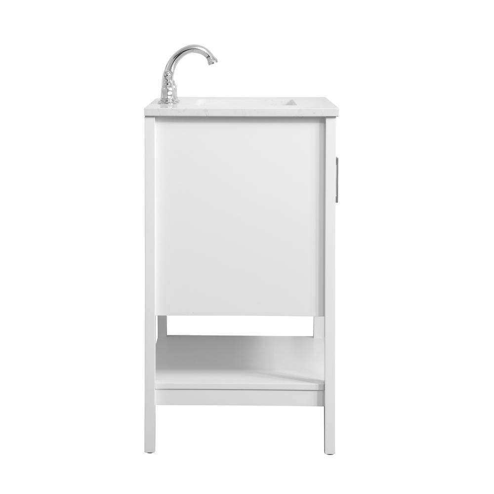 30 inch Single Bathroom Vanity in White. Picture 13