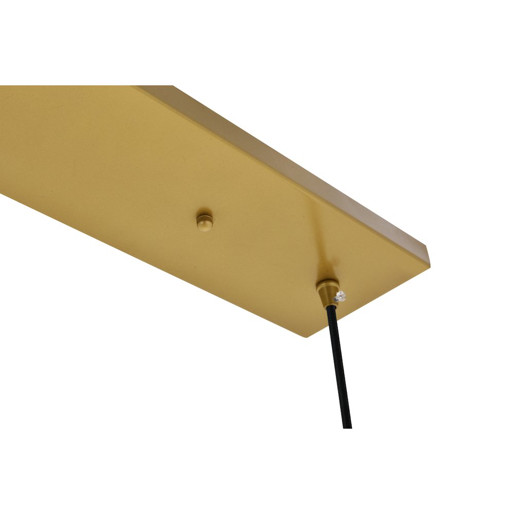 Waltz 5 Light Brass Pendant. Picture 12