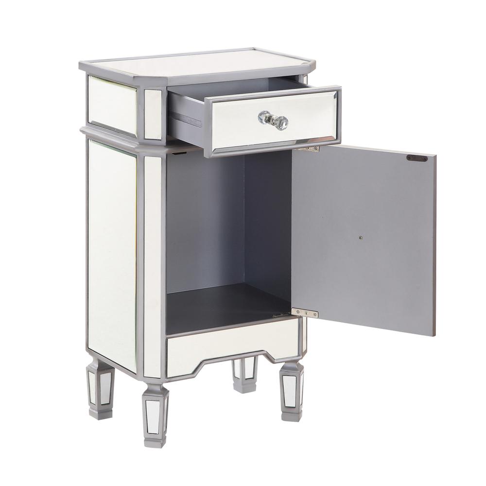 Vanity Table 42 in. x 18 in. x 31 in. in silver paint. Picture 5