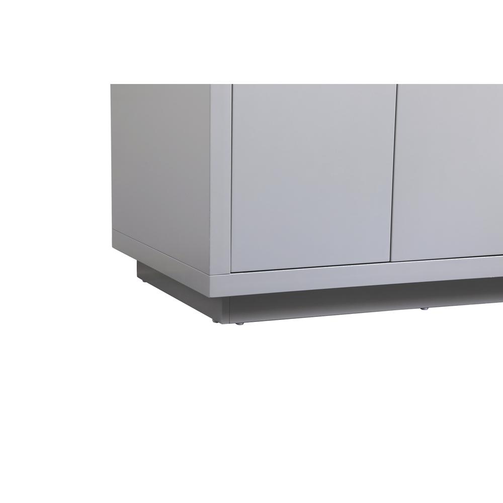 42 inch Single bathroom vanity in grey with backsplash. Picture 13