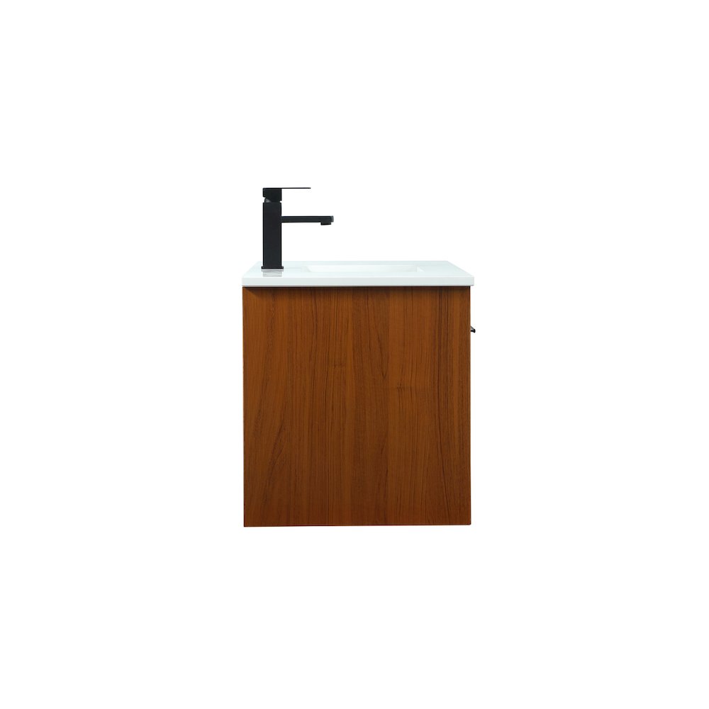 36 Inch Single Bathroom Vanity In Teak. Picture 15
