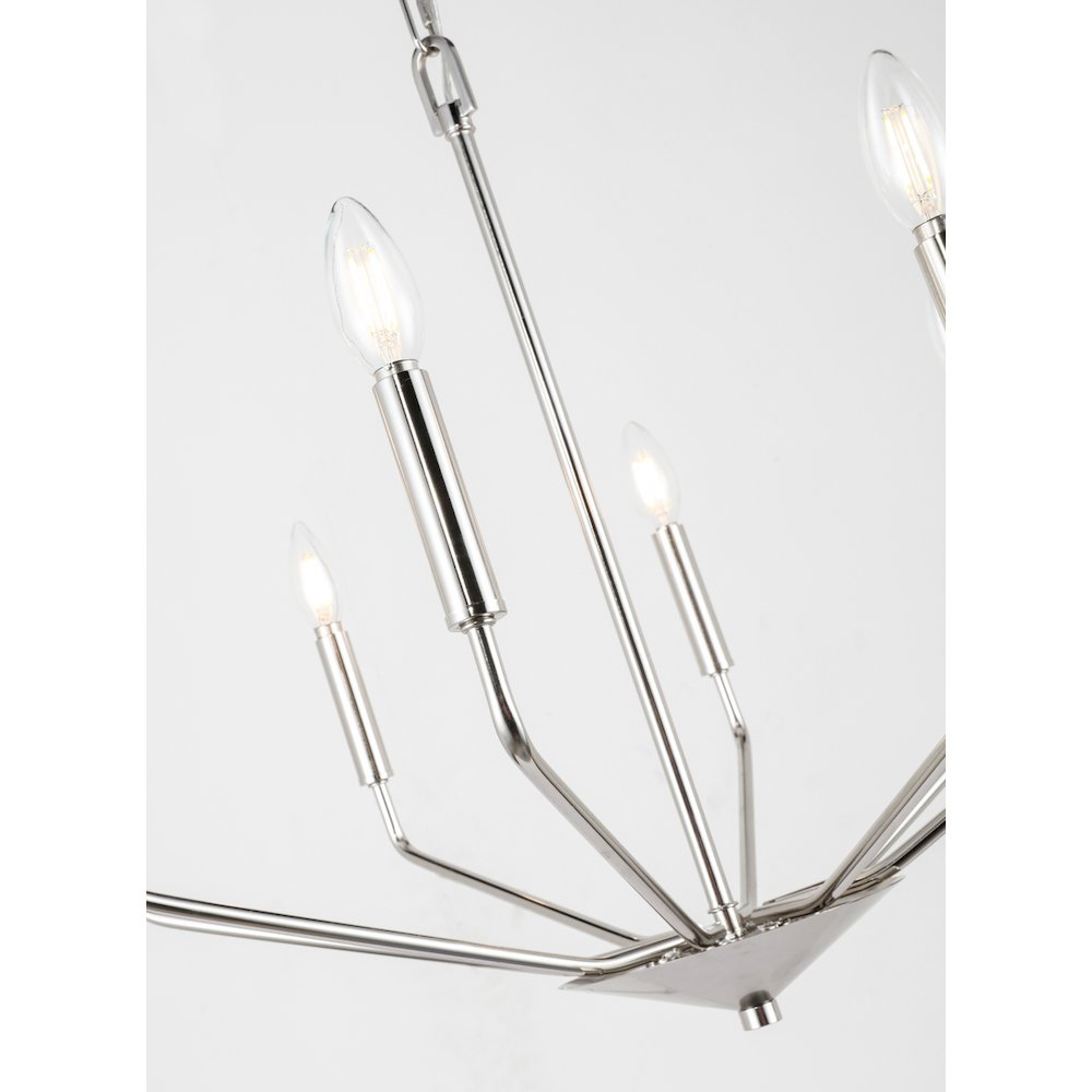 Enzo 8 Light Chrome Pendant. Picture 11