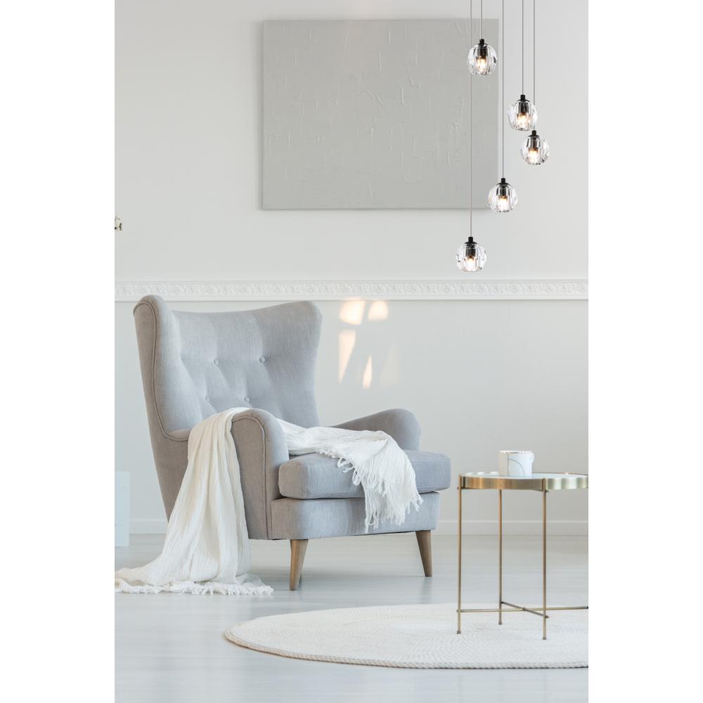 Eren 5 lights Black pendant. Picture 8