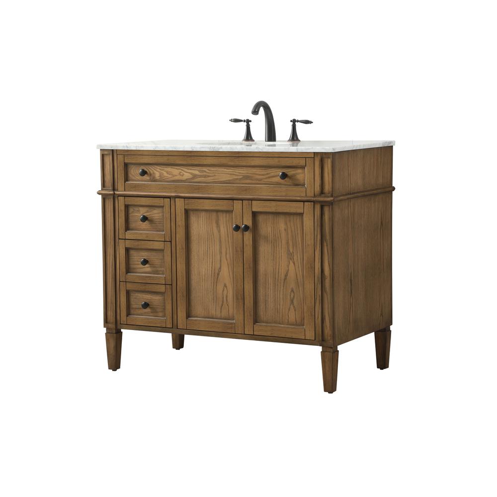 40 inch Single bathroom vanity in driftwood. Picture 7