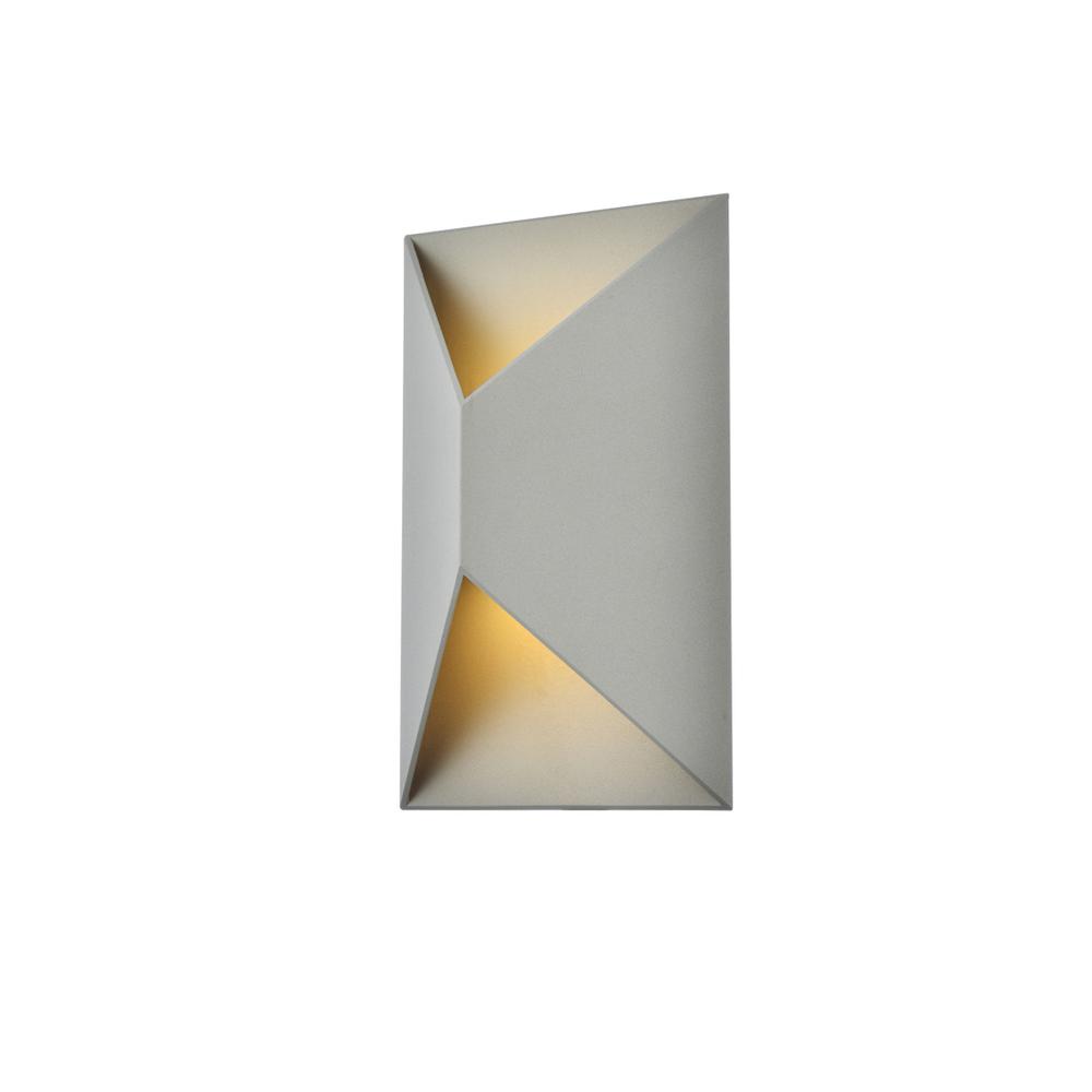 Raine Integrated LED wall sconce  in silver. Picture 6