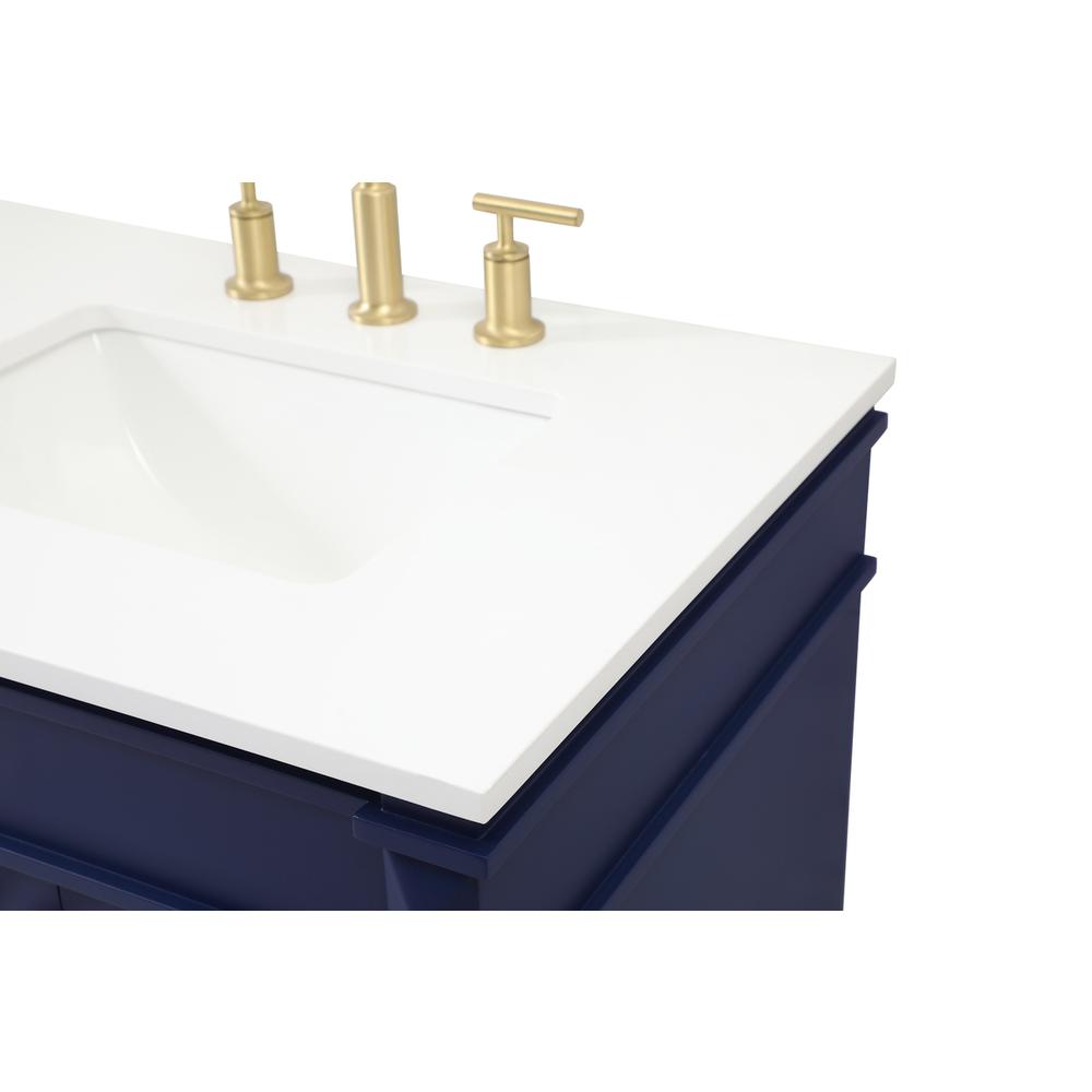 60 inch double bathroom vanity in blue. Picture 11
