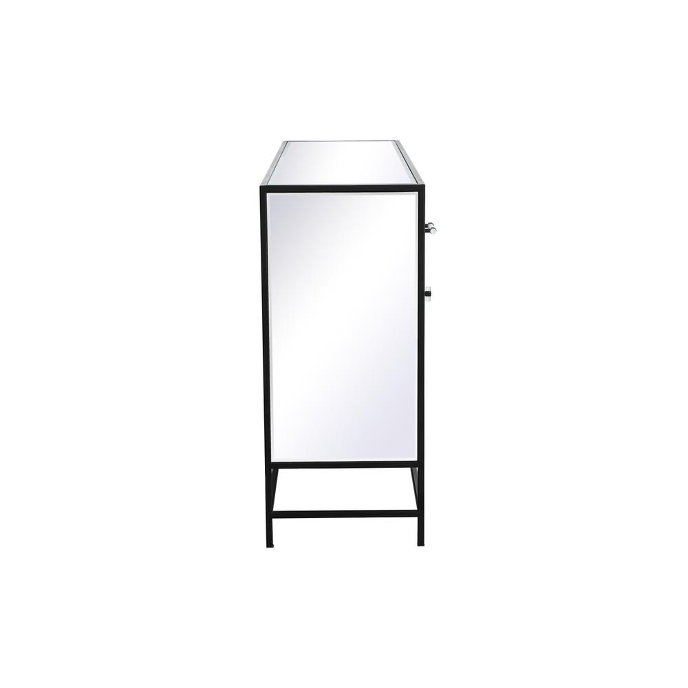 James 60 in. mirrored credenza in black. Picture 9