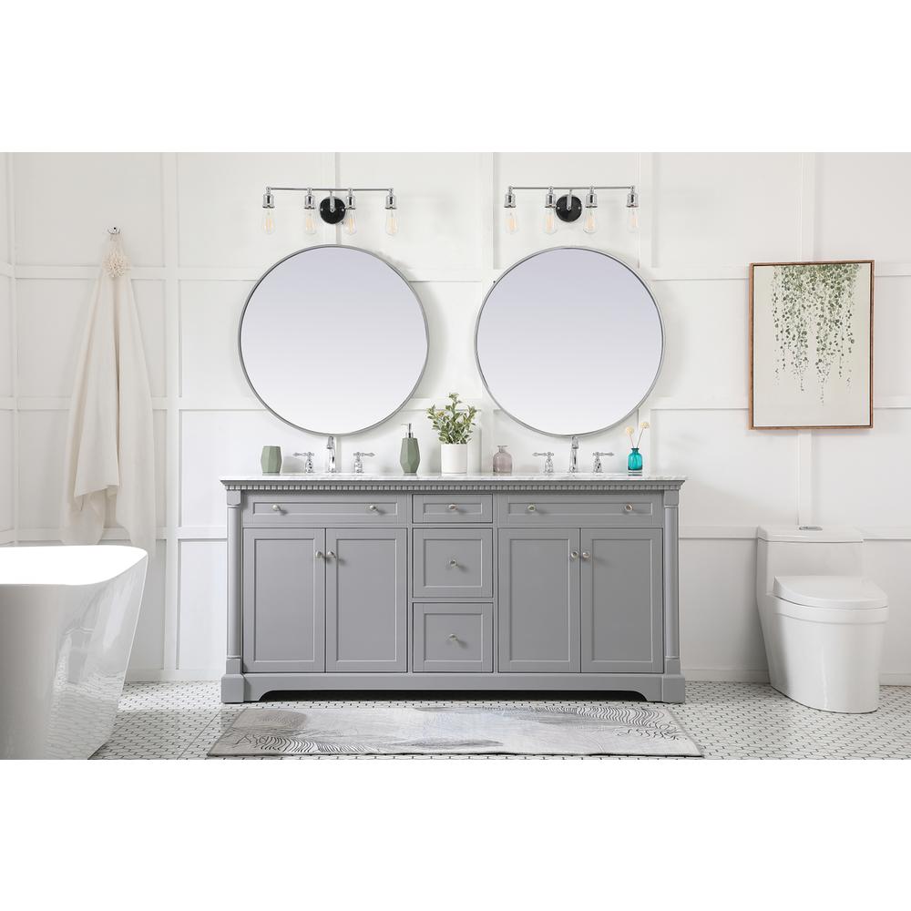 72 inch double bathroom vanity in Grey. Picture 4
