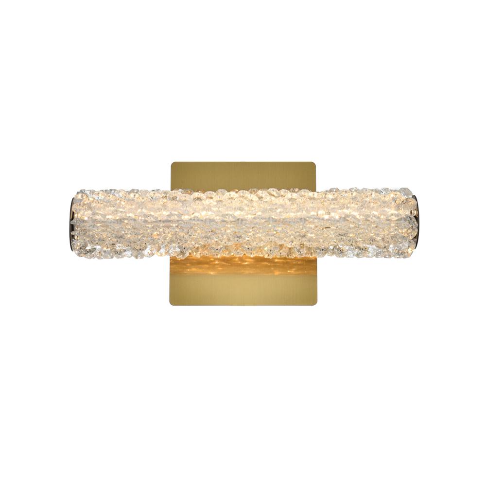 Bowen 12 inch Adjustable LED Wall Sconce in Satin Gold. Picture 1