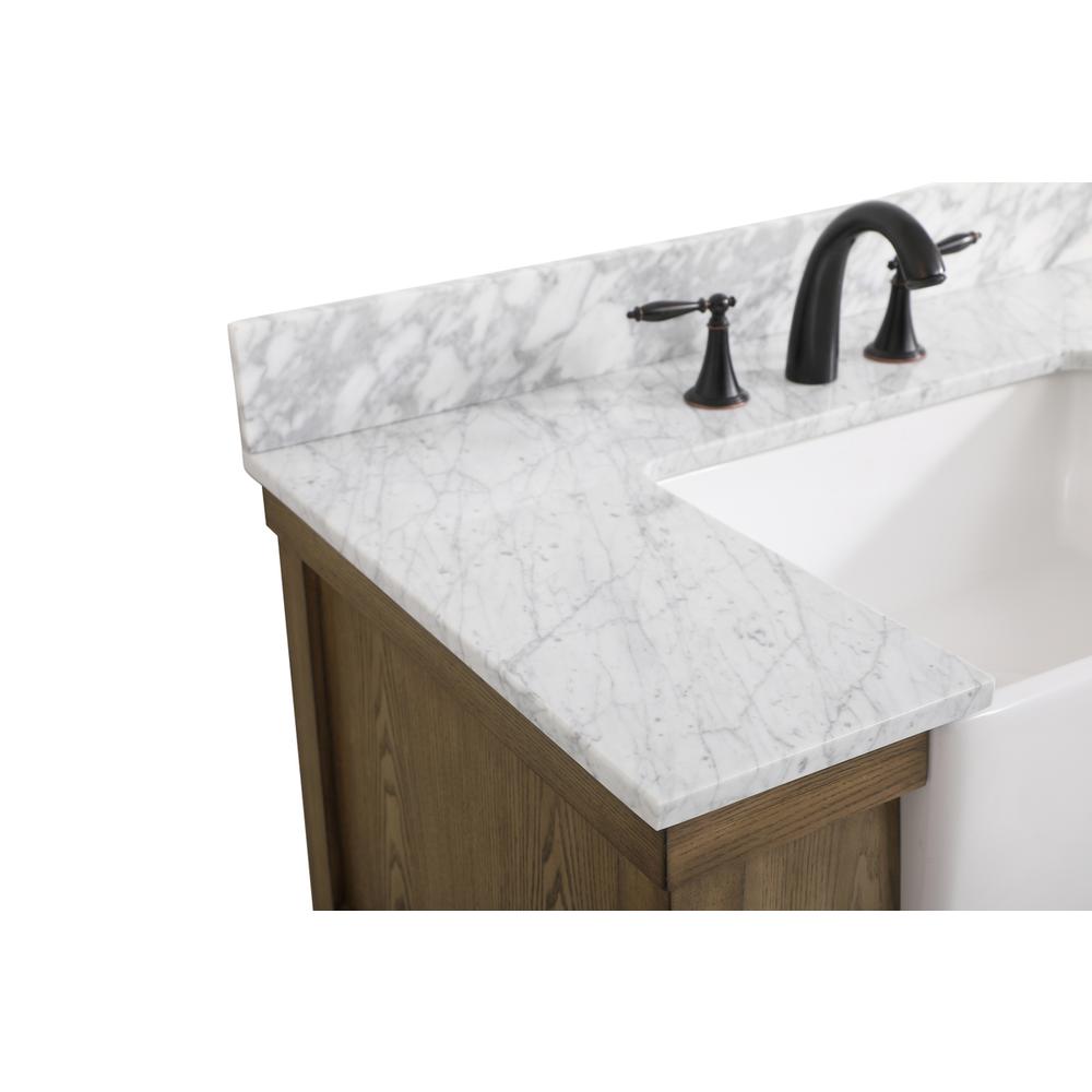36 inch Single bathroom vanity in driftwood with backsplash. Picture 11