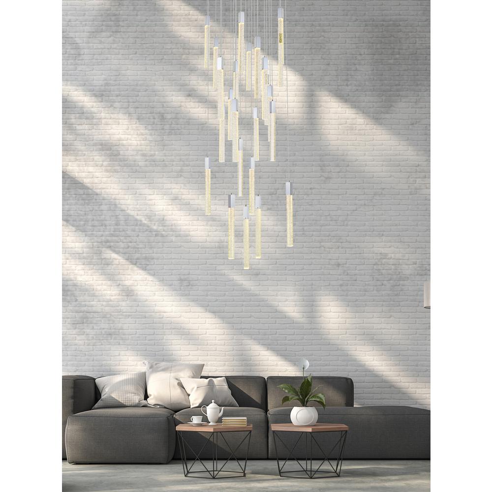 Weston 25 lights pendant in chrome. Picture 8