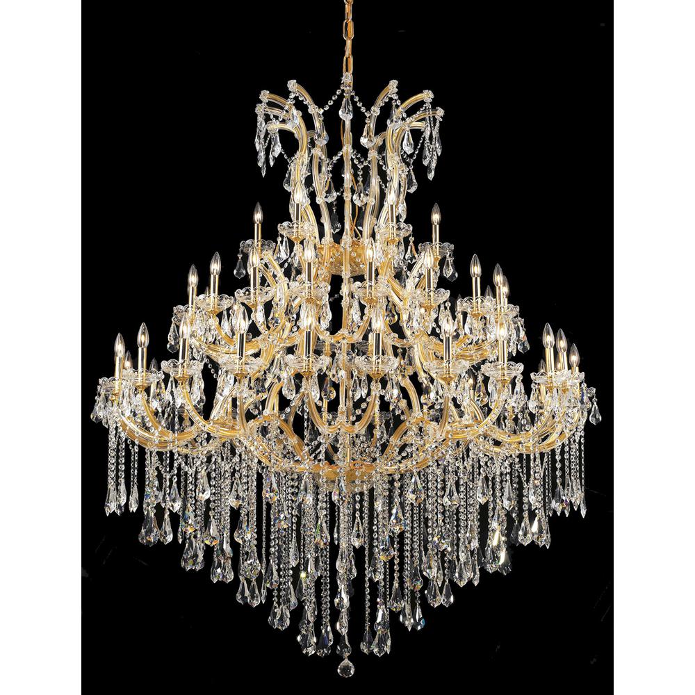 Maria Theresa 49 light Gold Chandelier Clear Royal Cut Crystal. Picture 1