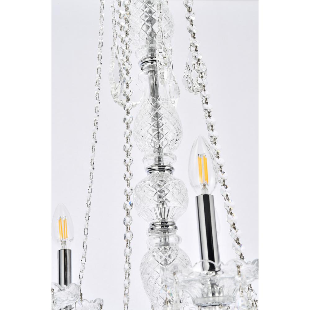 Verona 25 light Chrome Chandelier Clear Royal Cut Crystal. Picture 5